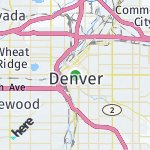 Map for location: Denver, United States