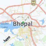 Map for location: Bhopal, India