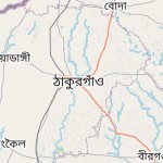 Map for location: Thakurgaon, Bangladesh