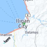 Map for location: Iligan City, Philippines