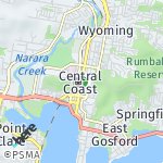 Map for location: Gosford, Australia