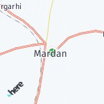 Map for location: Mardan, Pakistan