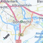 Map for location: Dordrecht, Netherlands