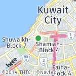 Map for location: Shuwaikh-Block 1, Kuwait