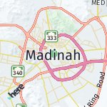 Map for location: Madinah, Saudi Arabia