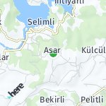 Map for location: Asar, Turkey