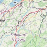Map for location: Fribourg, Switzerland