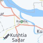 Map for location: Kushtia, Bangladesh