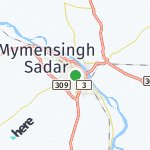 Map for location: Mymensingh, Bangladesh