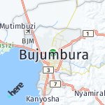 Map for location: Bujumbura, Burundi
