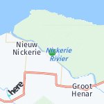 Map for location: Oostelijke Polders, Suriname