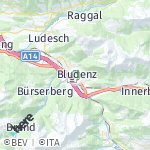 Map for location: Bludenz, Austria