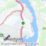 Map for location: Sundsvall, Sweden