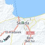 Map for location: Skikda, Algeria