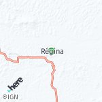 Map for location: Régina, French-Guiana