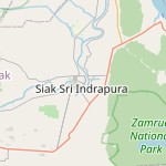 Map for location: Siak, Indonesia