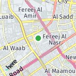 Map for location: Fereej Al Soudan, Qatar