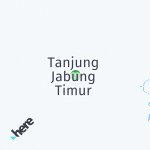 Map for location: Tanjung Jabung Timur, Indonesia