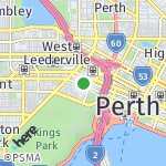 Map for location: West Perth, Australia