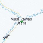Map for location: Musi Rawas Utara, Indonesia