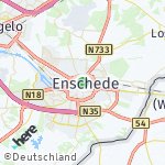 Map for location: Enschede, Netherlands