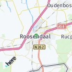 Map for location: Roosendaal, Netherlands