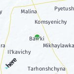 Map for location: Ban'ki, Belarus
