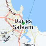 Map for location: Dar es Salaam, Tanzania