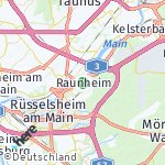 Map for location: Raunheim, Germany
