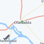 Map for location: Charsadda, Pakistan