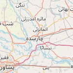 Map for location: Charsadda, Pakistan