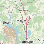 Map for location: Märsta, Sweden