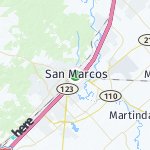 Map for location: San Marcos, United States
