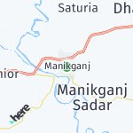 Map for location: Manikganj, Bangladesh
