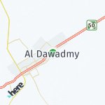 Map for location: Al Dawadmy, Saudi Arabia