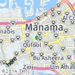 Map for location: Salmaniya, Bahrain