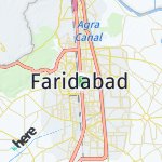 Map for location: Faridabad, India