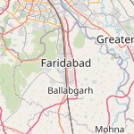 Map for location: Faridabad, India