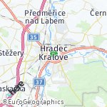 Map for location: Hradec Kralove, Czech Republic