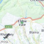 Map for location: Ebbw Vale, United Kingdom