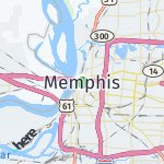 Map for location: Memphis, United States