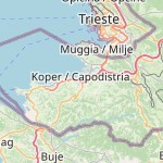 Map for location: Koper, Slovenia