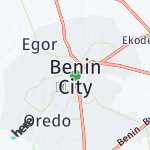 Map for location: Benin City, Nigeria