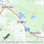 Map for location: Doksy, Czech Republic