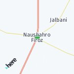 Map for location: Naushahro Firoz, Pakistan