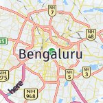 Map for location: Bengaluru, India