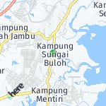Map for location: Kampung Sungai Buloh, Brunei Darussalam