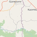 Map for location: Kazımkarabekir, Turkey