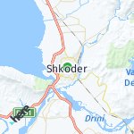 Map for location: Shkoder, Albania