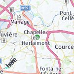 Map for location: Chapelle-lez-Herlaimont, Belgium